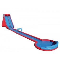 Pista Acuática Inflable Con Tobogan Pista Acuática Inflable Con Tobogan
