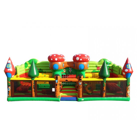Combo Inflable De Bosque Encantado Para Niños Pequeños Combo Inflable De Bosque Encantado Para Niños Pequeños