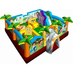 Castillo Hinchable De Dora Diego Para Niños Pequeños Castillo Hinchable De Dora Diego Para Niños Pequeños