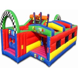 Ciudad De Diversión Inflable Para Niños Pequeños Ciudad De Diversión Inflable Para Niños Pequeños