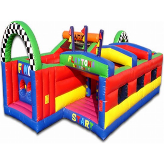 Ciudad De Diversión Inflable Para Niños Pequeños Ciudad De Diversión Inflable Para Niños Pequeños