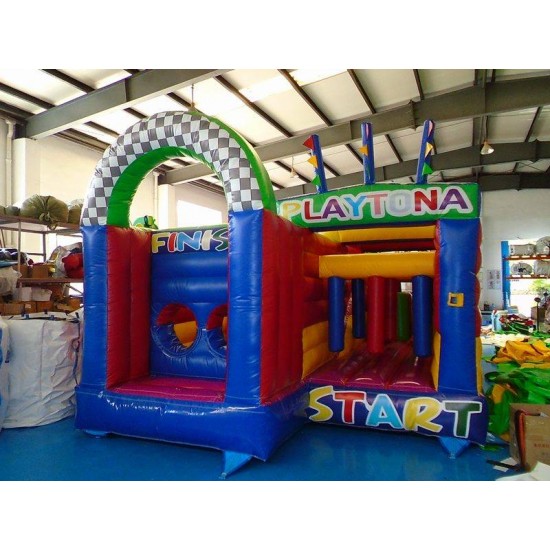 Ciudad De Diversión Inflable Para Niños Pequeños Ciudad De Diversión Inflable Para Niños Pequeños